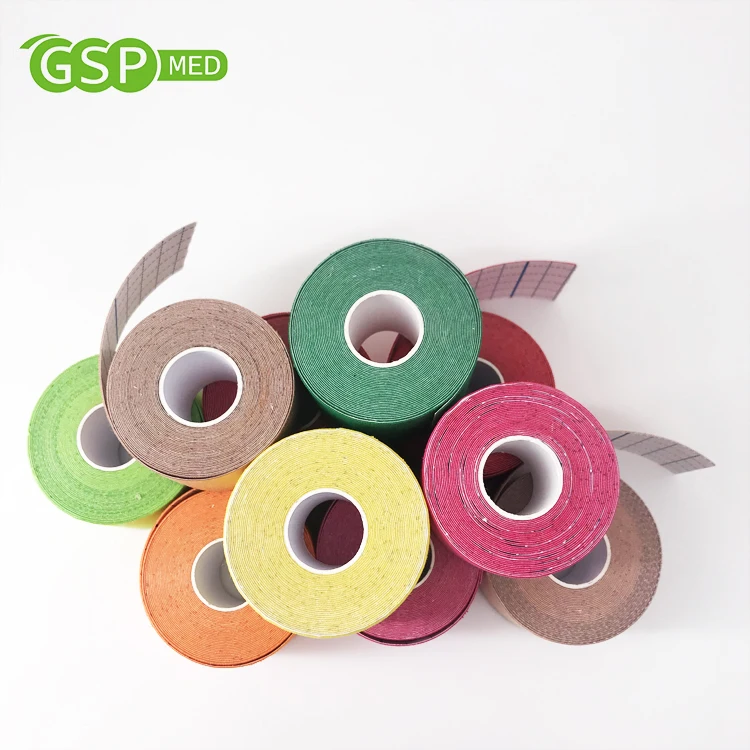 

Wholesale waterproof sports medical kinesiology adhesive elastic tape bandage, 15 colors at your choice