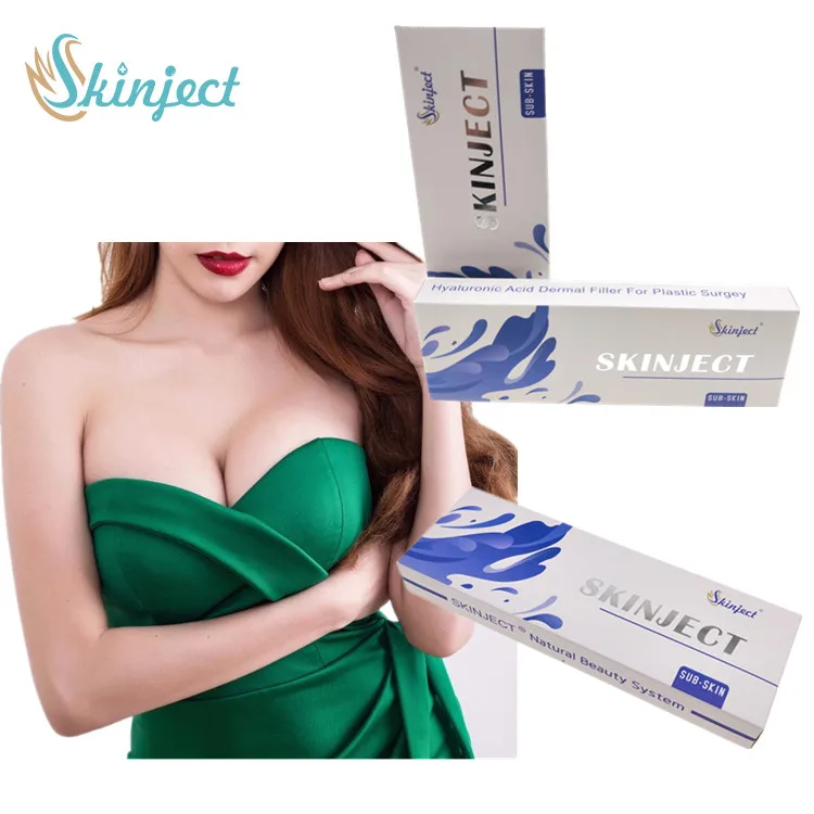 

Skinject 10ml Injection to Increase Breast Size Hyaluronic Acid Breast Augmentation Dermal Filler, Transparent