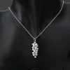 Grape pendant fine chain fashion jewelry silver necklace