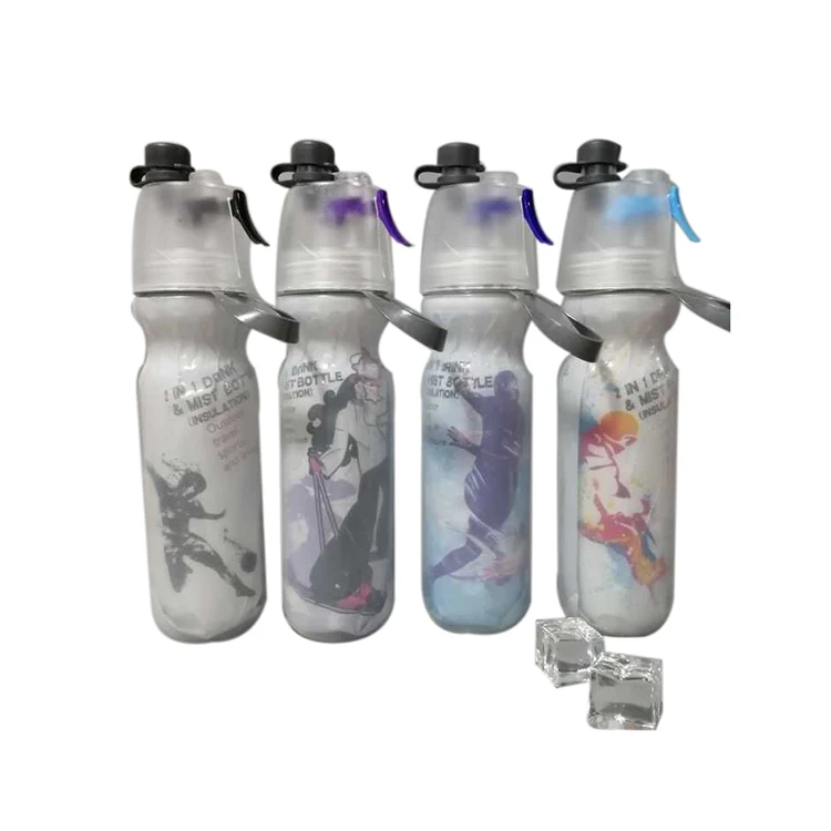 Gym Spray Chin Rest Water Bottle Bpa Free Sports Spray Water Cup For