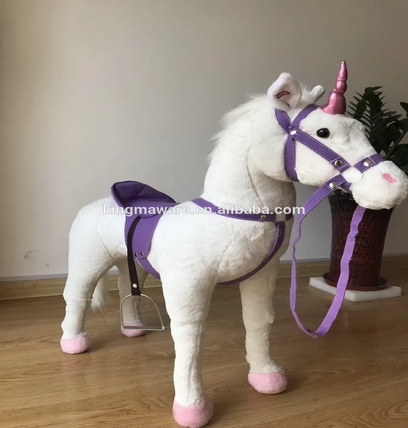 life size plush unicorn