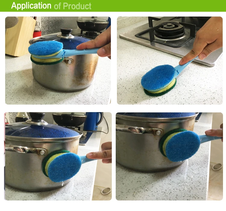 Wholesale Pot Cleaning Brush And Pan Scrubber With Portable And
