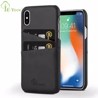 

Wholesale Phone Case Cover For iPhone X PU Back Cover Leather Card Slots Mobile Phone Case For Apple iPhoneX
