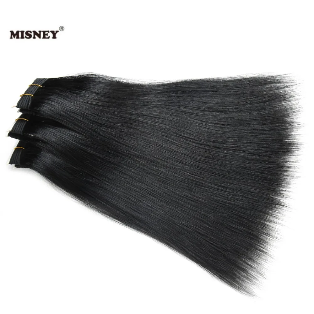 

Factory Wholesale Price Grade 10A 100% Human Hair Weaving Silky Straight Hair100g/pcs Color #1, Black
