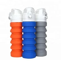 

new item silicone foldable water bottle