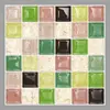 Vinyl waterproof no glue removable block mosaic sticker wall panel for home decoration