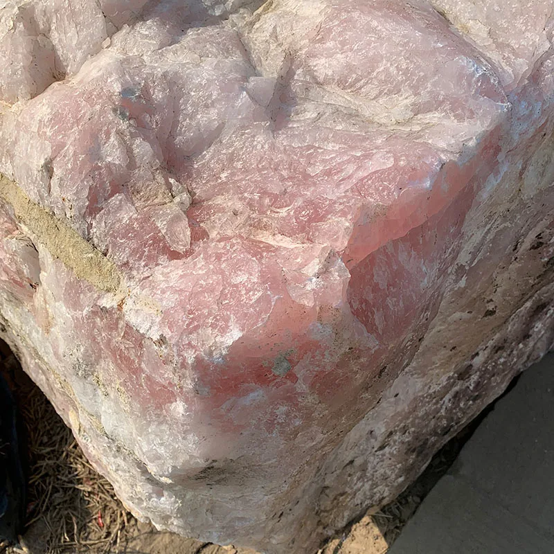 Natural Large Size Rose Pink Crystal Specimen Raw Rough Quartz Rose Crystal Tumbled Stones