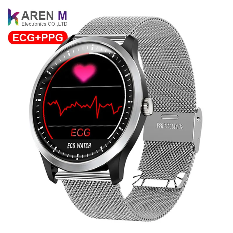 Long Standby Time  health smart watch with ECG  PPG heart rate blood  pressure sport smart bracelet  N58
