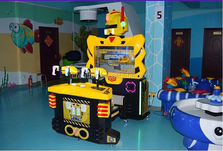 Indoor game center coin operated arcade kids laser gun shooting game machine
