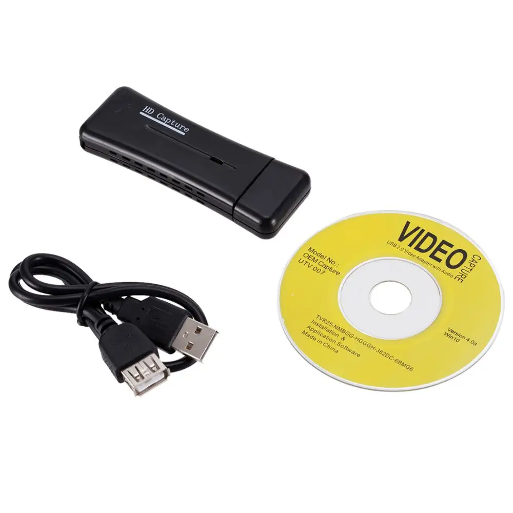 USB 2.0 HD 1080P Mini Portable Port 1 Way hdmi   Video Capture Card for PC Laptop