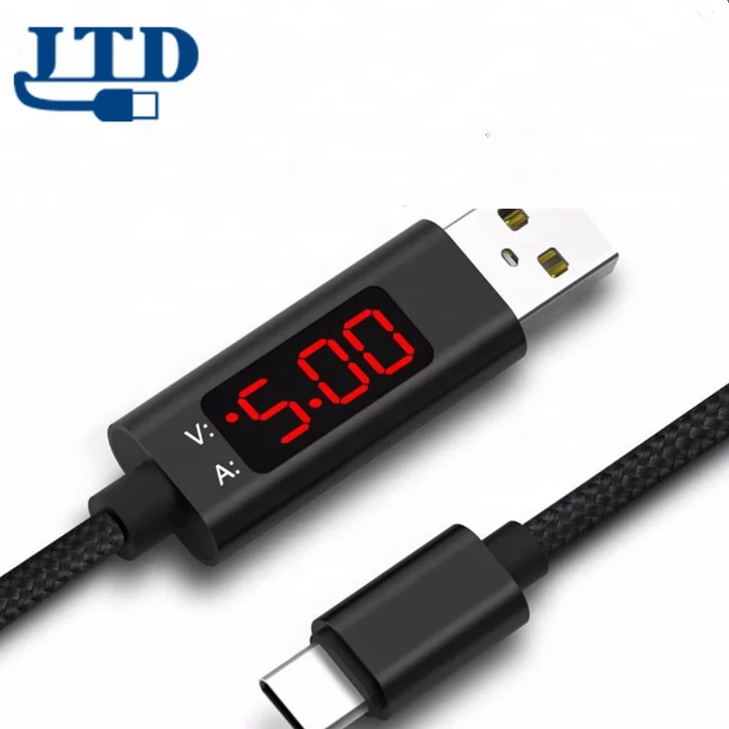

Factory New products voltage current intelligent display charging cable