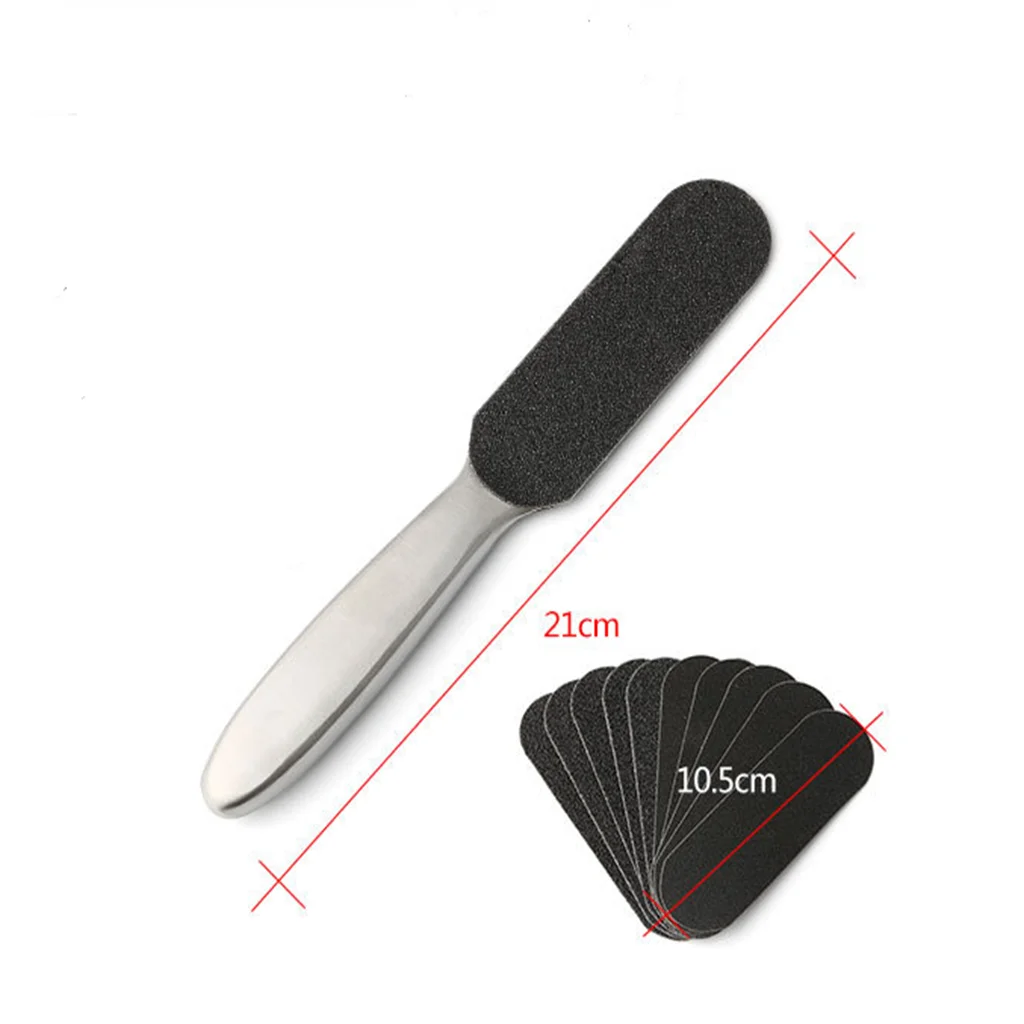 Professional Pedicure Foot File,Reusable Stainless Steel Cracked Skin