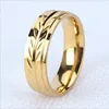 2019 New Arrival Hot Selling Stainless Steel European And American Trade Fashion Gold Pattern Men'S ring