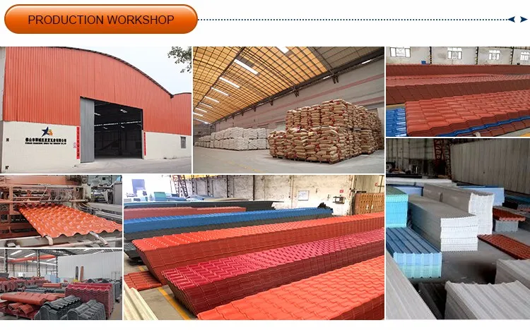 Excellent heat insulation performance roma style asa synthetic resin roof tile100% synthetic resin pvc roof sheet