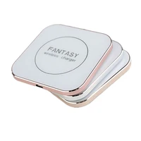 

Gold sliver and rose gold wireless charger OEM logo cheap charging pad cell phone battery charger