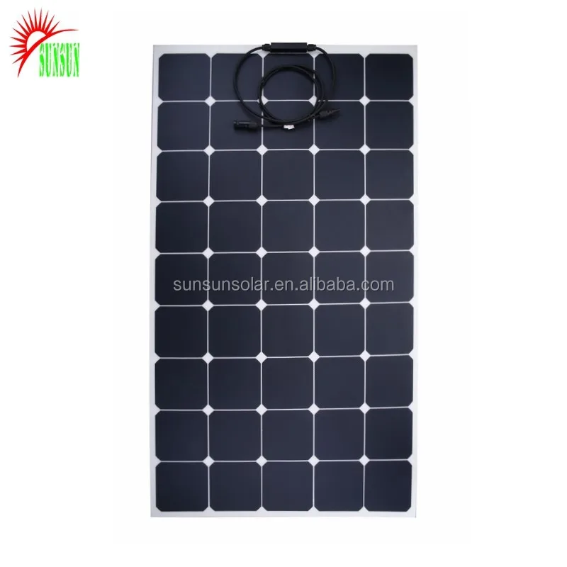 High Efficiency 150 Watt Sunpower Flexible Solar Panels Camping Use