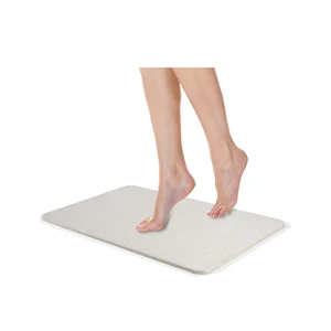 Image of Thin Non Slip Hotel Waterproof Custom Size Diatomite Bath Mat