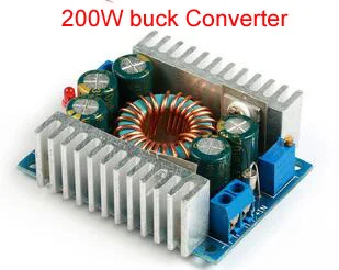 12A 200W Adjustable DC-DC 4.5-30V to 0.8-32V Step Down Converter Buck modul 