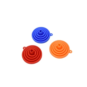 Image of Foldable Funnel Silicone Collapsible Funnel Folding Portable Funnels Be Hung Household Liquid Dispensing Kitchen Tools