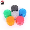 JL-519J 55mm Custom OEM Wholesale Colorful Cheap Drum Shape Plastic Weed Grinder Potable ABS DIY Smoking Accessory Herb Grinders