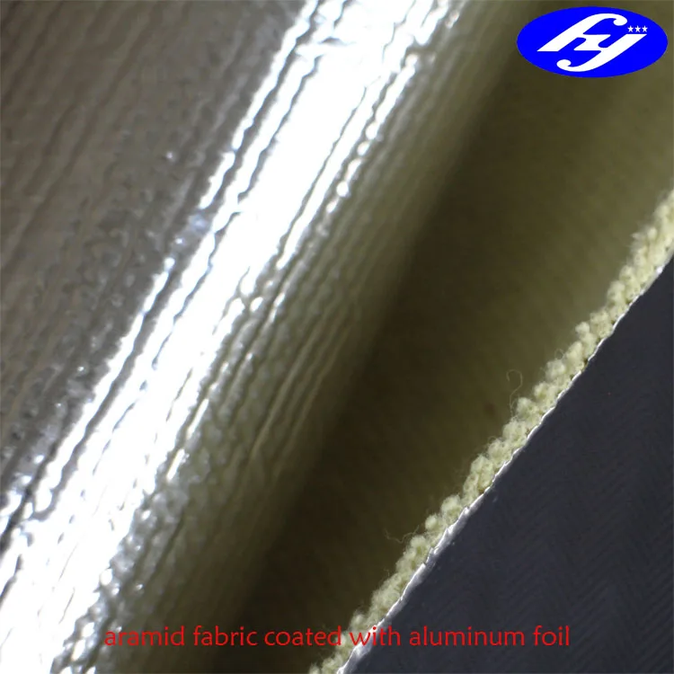 Powdered Aluminium/aluminium Foil/silicone Coated Para Aramid Kevlar