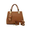 China supplier office lady bags custom logo fashion real PU leather branded hand bags for women