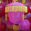 bulk new design decorative silk hanging palace lantern