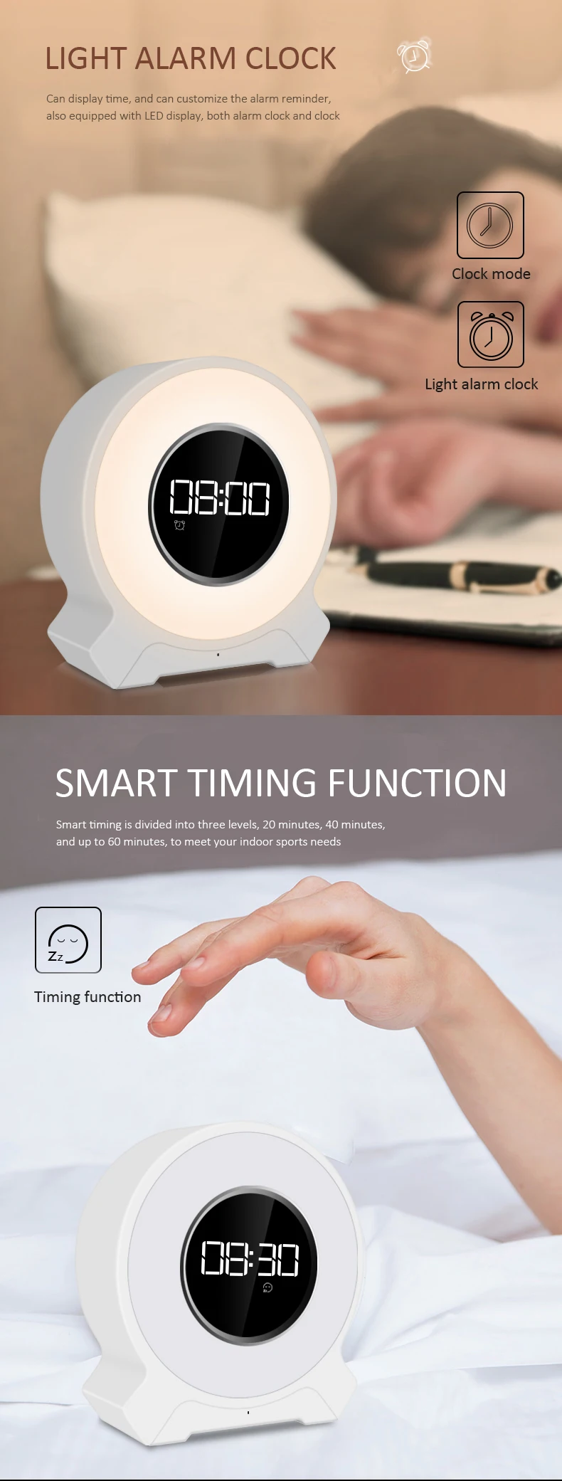 thumbs up touch lamp and wireless speaker