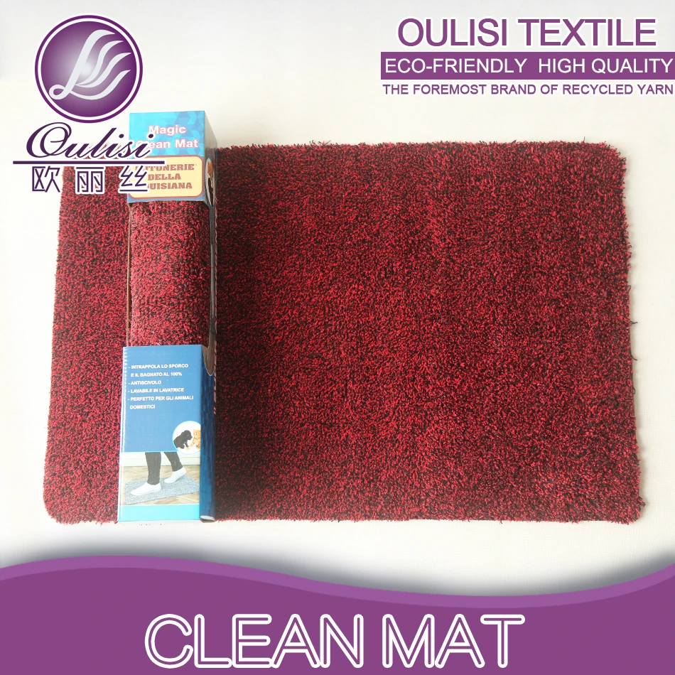 
New product eco-friendly washable rubber cotton floor carpet step mat 