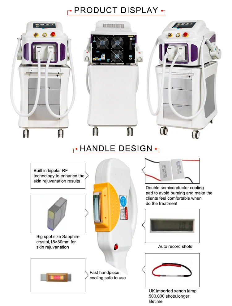 Best Ipl Photofacial Machine / Ipl Photo Rejuvenation / Ipl Laser Hair Removal Beauty Salon