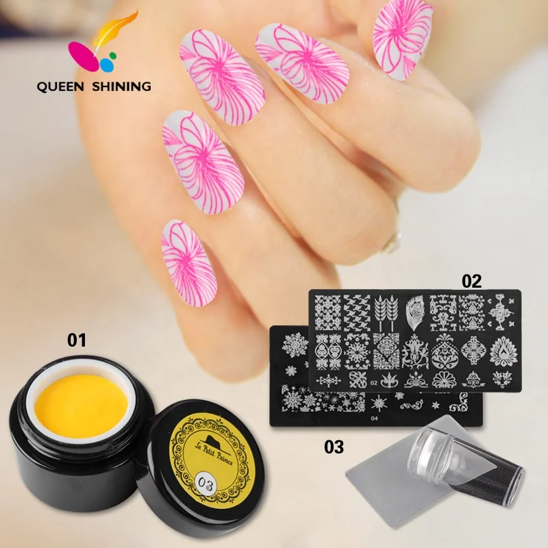 

Queen Shining Nail Art Stamping Kit