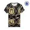 Mens's Sublimation print gold foil luxury t shirt