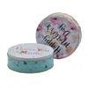 Girls favorite promotional full color simple round candy or cookie tin boxGirls favorite promotional full color simple round can
