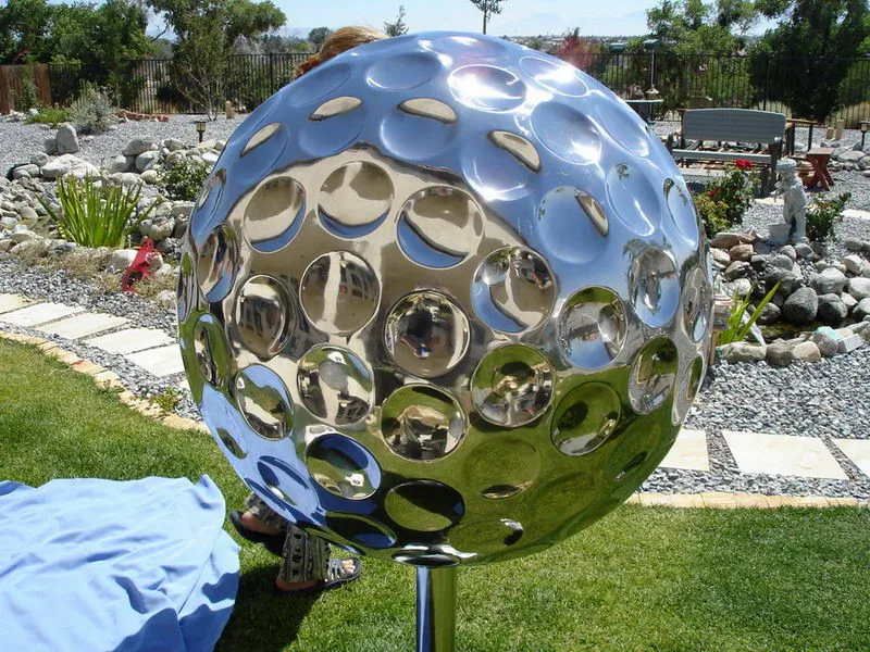 Garden Landscaping 24 Inch Stainless Steel Golf Ball - Buy Outdoor