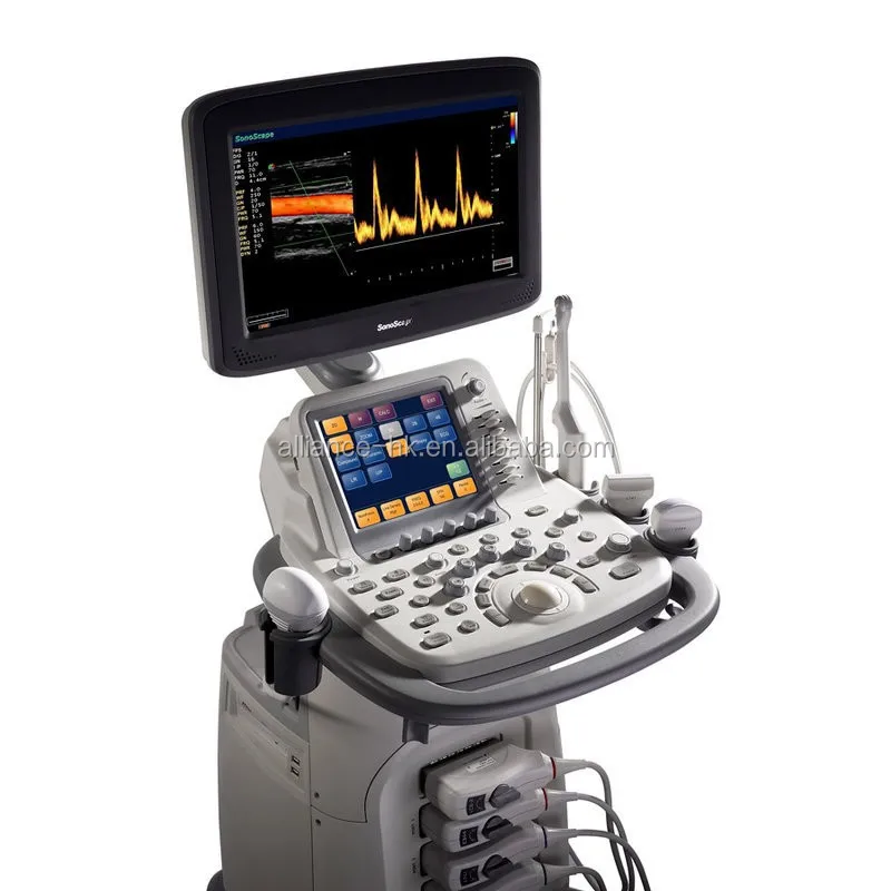 
Sonoscape S20 4D Trolley Color Doppler Ultrasound system for Gynecology,Cardiovascular 18.5inch Screen 
