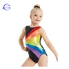 Custom Design Wholesale Spandex Fabric Dance Fancy Wear Sublimated Tank Sleeveless Kids Leotard Gymnastic Girls Gym Suit