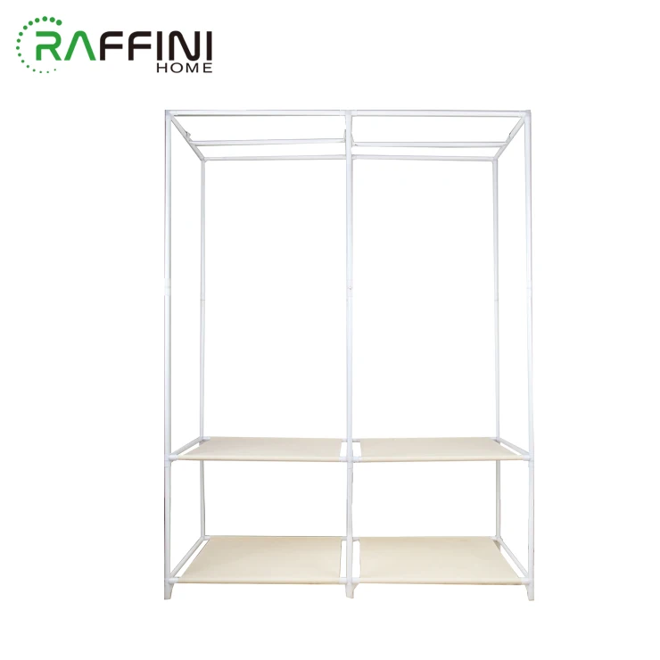 
Luxuriant White Lase Pattern Non-woven+PVC+Iron Clothing Storage Organizer 