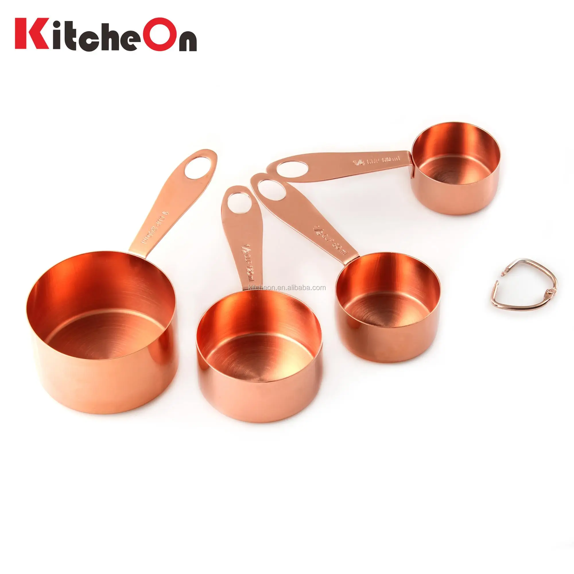 Rose Gold Measuring Cups and Spoons Set 