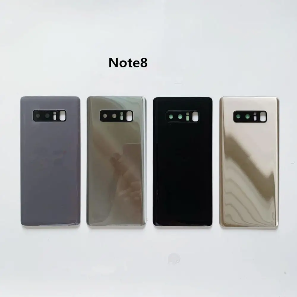 

Note 8 N950 N950F N9500 SM-N950F Battery Back Cover Door Housing Replacement + Camera Glass note8 Back Glass