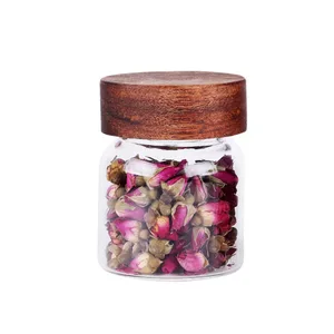 100ml 120ml Glass Candy Jar Child Proof Borosilicate Airtight Glass Jar With Screw Top Lid