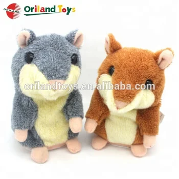 hamster parlant peluche