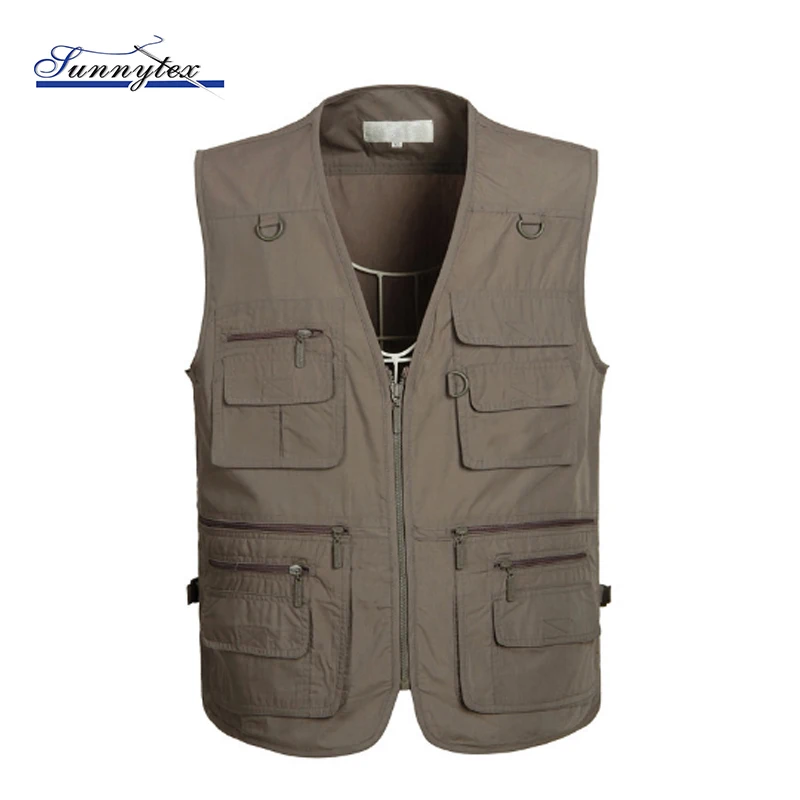 

Mens Waterproof Fishing Vest With Many Pockets, On your requirest