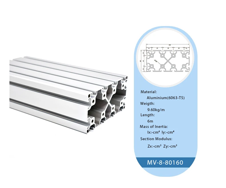 80*160 industrial aluminum profile modern aluminum fence wholesale workbench garage