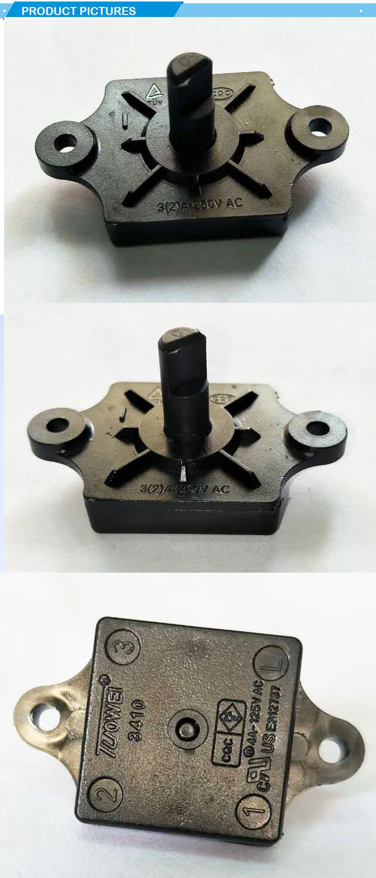 Manual Changeover 4 Position 3 Speed Item 341012 4a125v Ac 3(2)a250v