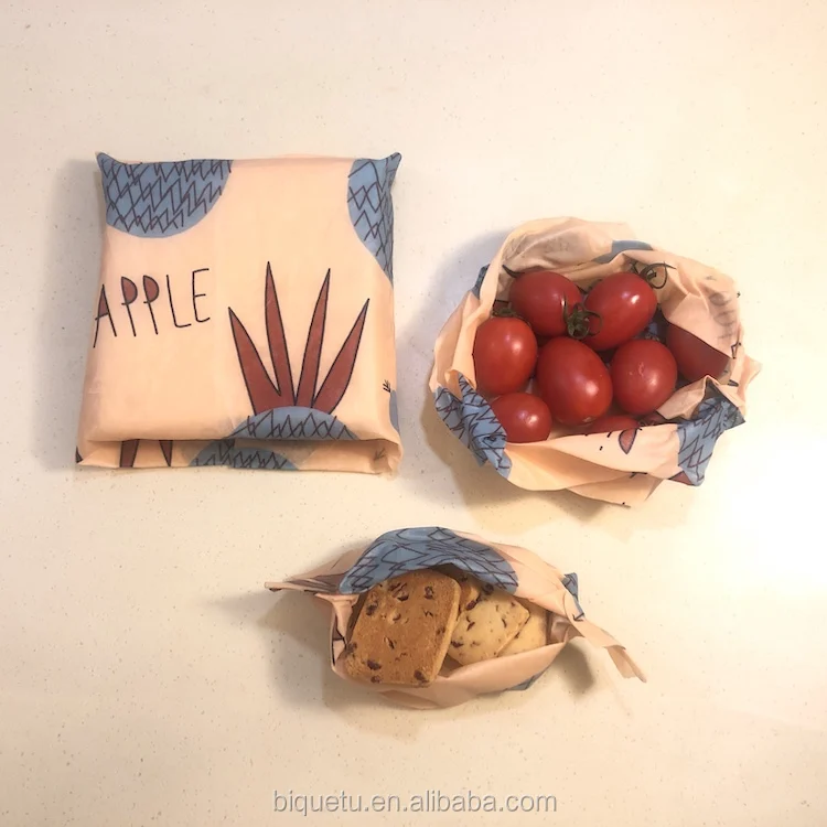 
Wholesale Washable Natural Environmentally Friendly Reusable Beeswax Fresh Cloth 