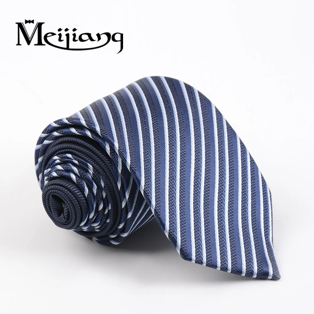 

China supplier fashion designable hand made woven navy stripe ties, As the picture or custom