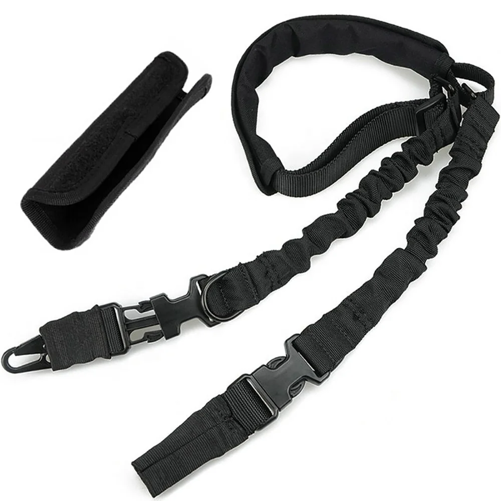 Tactical Army 1 or 2 Double Points Military Bungee Sling With Shoulder Pad  Custom Shoulder Strap For AR15