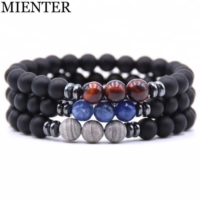 

Wholesale 8mm Natural Agate stone Beaded accessories women bracelet for men charm stone beads bracelet, Picture