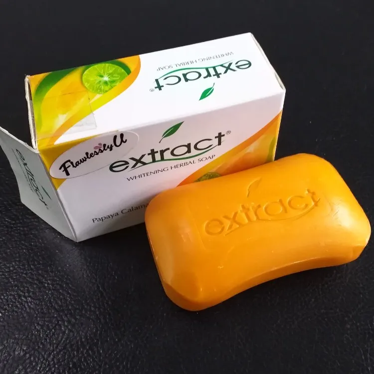 125grams Papaya Calamansi Whitening Herbal Fruit Extract Soap In