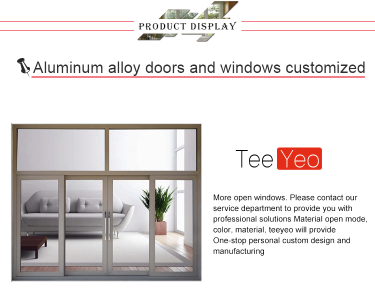 Teeyeo wooden window door models aluminum vertical bi folding sliding window and door